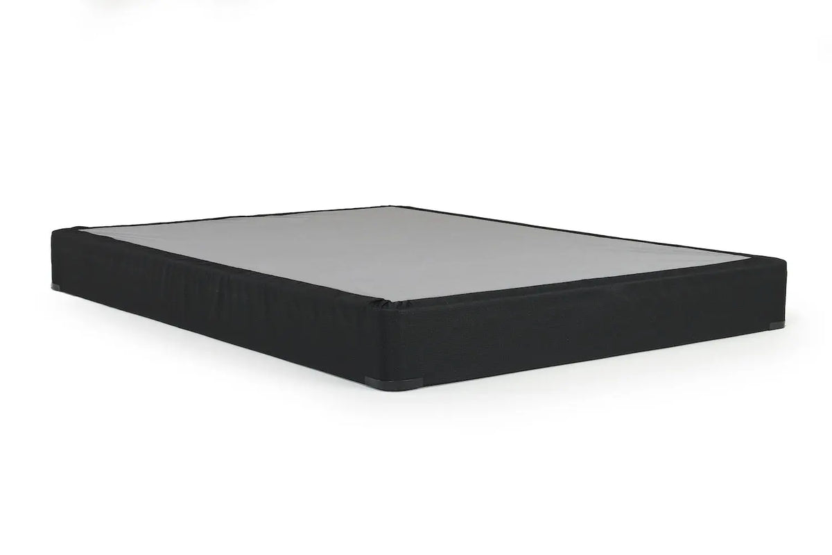 330313237:Sherwood Black Laminated Flat Foundation, Queen, Low Profile, Image 1