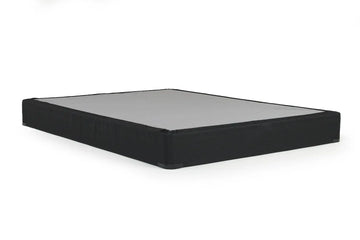 059911076:Sherwood Black Laminated Flat Foundation, Twin XL, Low Profile, Image 1