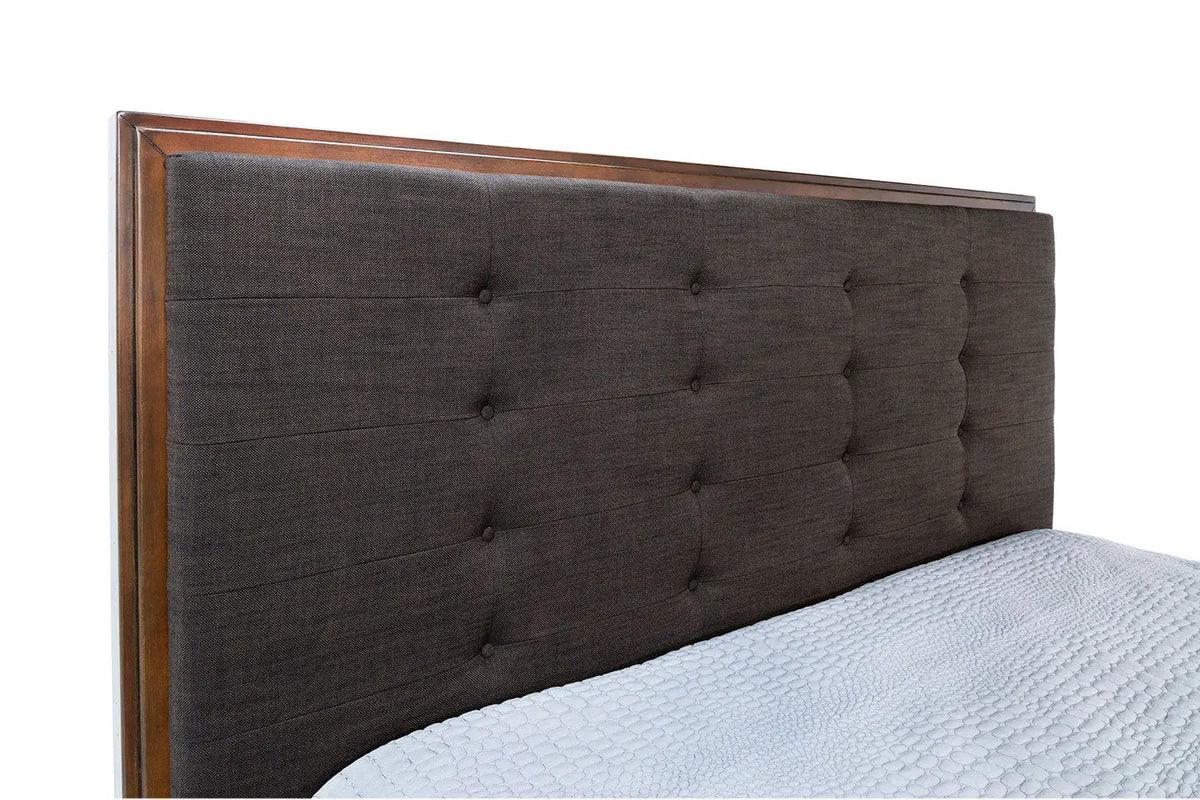 890822231:Cagney Upholstered Panel Bed w/ Storage in Brown, California King, Image 4