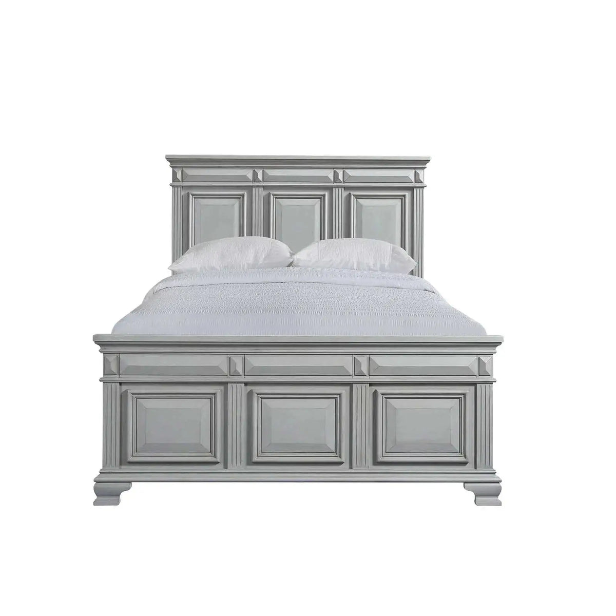 089365232:Calloway Panel Bed in Gray, Queen, Image 2
