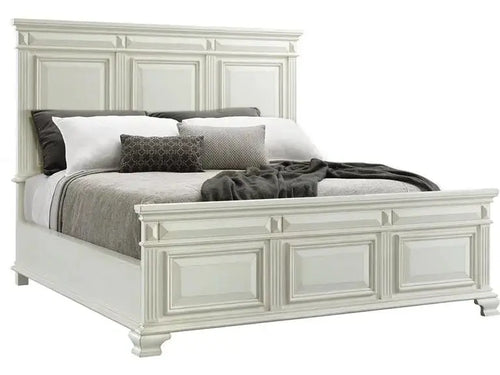 031697152:Calloway Panel Bed in White, Queen, Image 1
