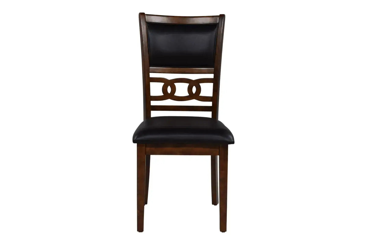 936131410:Gia Round Dining Table & 4 Chairs in Light Brown, Image 6