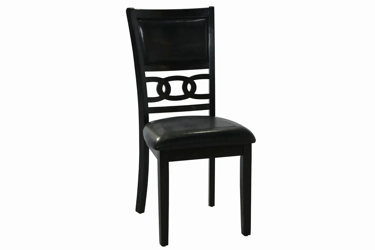 513004772:Gia Round Dining Table & 4 Chairs in Dark Brown, Image 3