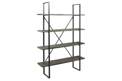 867065700:Gilesgrove Tall Bookcase in Black & Gray, Image 1