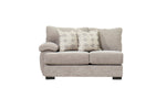 326230562:Bermuda 1 Arm Loveseat in Smoke, Left Facing, Image 1