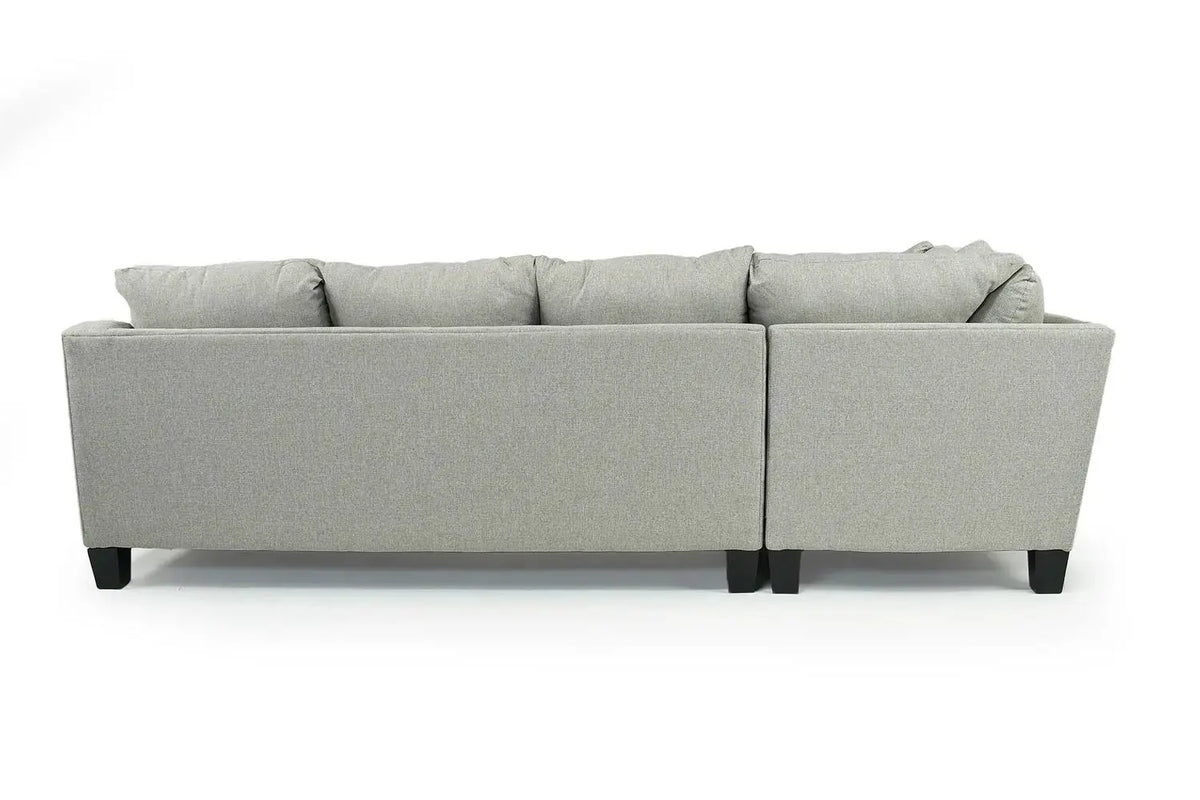 146780182:Lucy Tux Sofa Chaise Sectional in Linen, Right Facing, Image 4