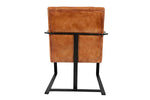 293403429:Maguire Accent Saddle Chair in Brown Leather, Image 4