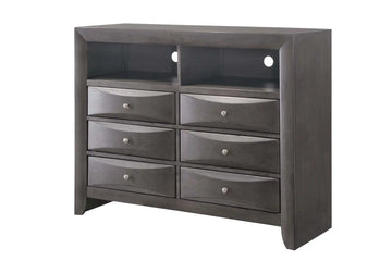 243740602:Remi Media Chest in Gray, Image 1