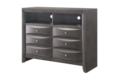 243740602:Remi Media Chest in Gray, Image 1