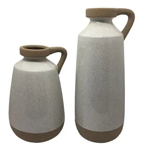 033816698:Tilbury Large Ceramic Pitcher in White, Image 1