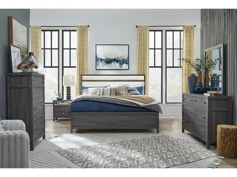 MERRIFI49:Merrifield Upholstered Bed & D, Styled