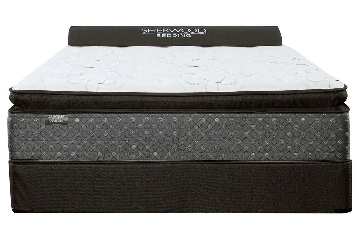 267929557:Sherwood Ocean View Jumbo Pillow Top Mattress, Full, Pillow Top, Image 2