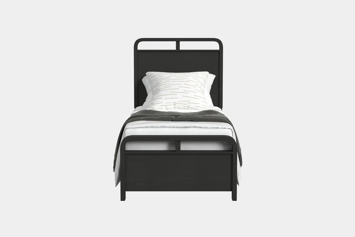 EMBER0015:Emberly Panel Bed & Dresser & Mirror & Nightstand, Front