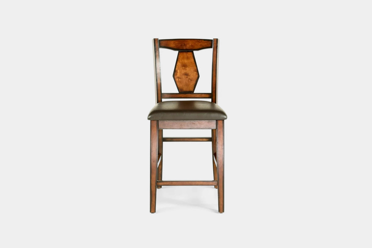 668415568:Napa Counter Height Dining Table & 4 Stools & Bench, Front