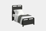 EMBER0015:Emberly Panel Bed & Dresser & Mirror & Nightstand, Angled