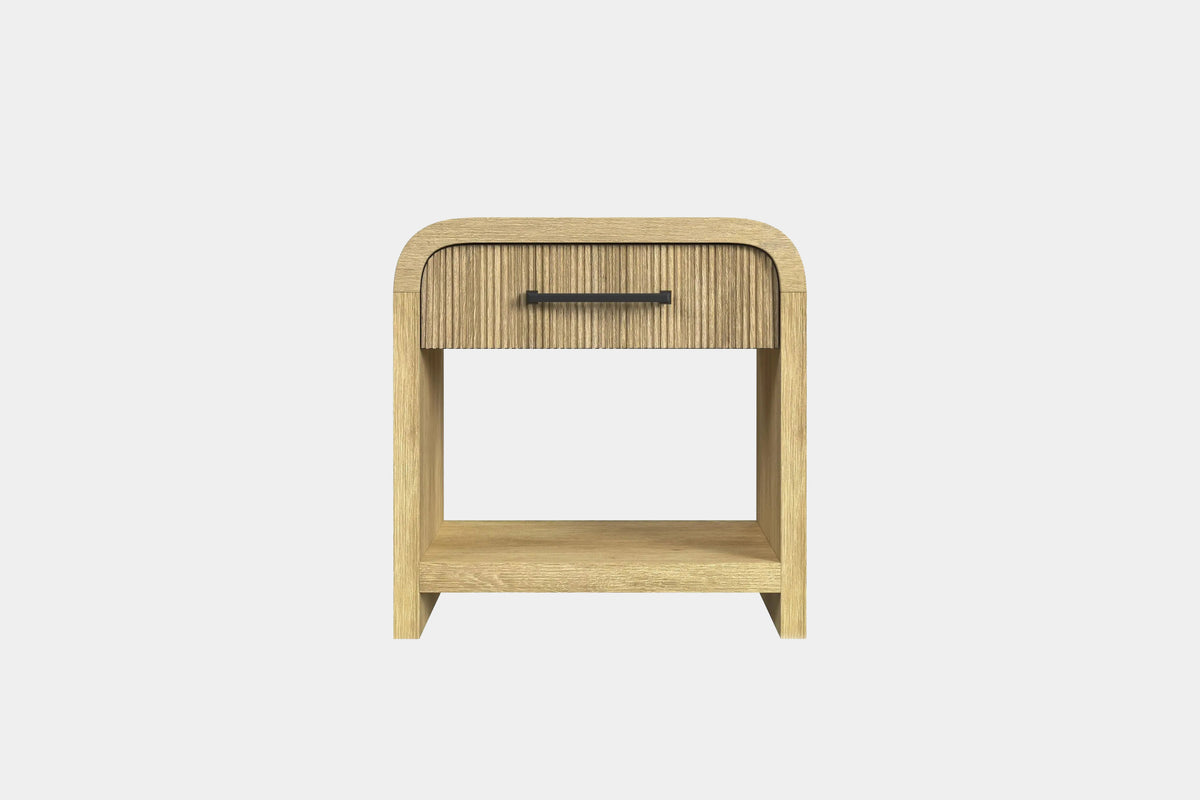 EMBER0112:Emberly Panel Bed & Dresser & Mirror & Nightstand, Front