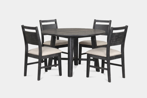 463577339:Sable Crest Round Dining Table & 4 Chairs, Angled
