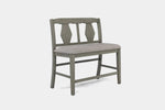 NAPA00004:Napa Counter Height Dining Table & 4 Stools & Bench, Angled