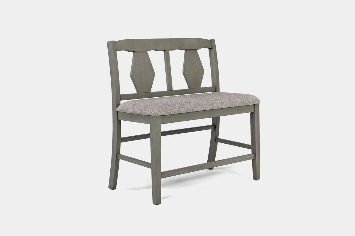 NAPA00004:Napa Counter Height Dining Table & 4 Stools & Bench, Angled