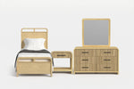 EMBER0115:Emberly Panel Bed & Dresser & Mirror & Nightstand, Front