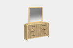 EMBER0103:Emberly Panel Bed & Dresser & Mirror & Nightstand, Angled