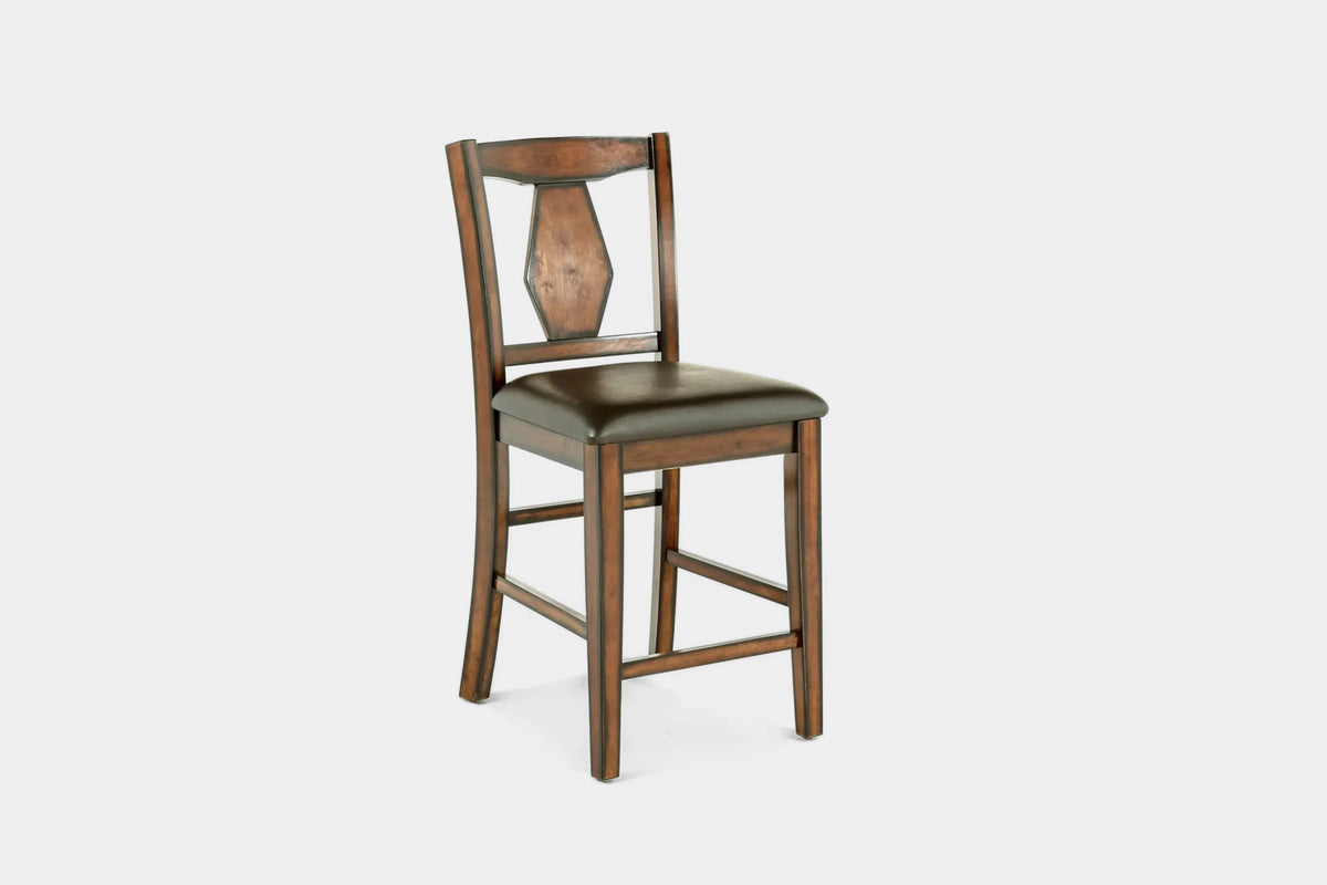 668415568:Napa Counter Height Dining Table & 4 Stools & Bench, Angled