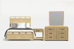 EMBER0112:Emberly Panel Bed & Dresser & Mirror & Nightstand, Front