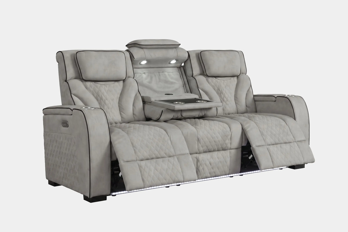 040365636:Blitz Reclining Sofa, ReclinedAngled