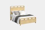 EMBER0112:Emberly Panel Bed & Dresser & Mirror & Nightstand, Angled