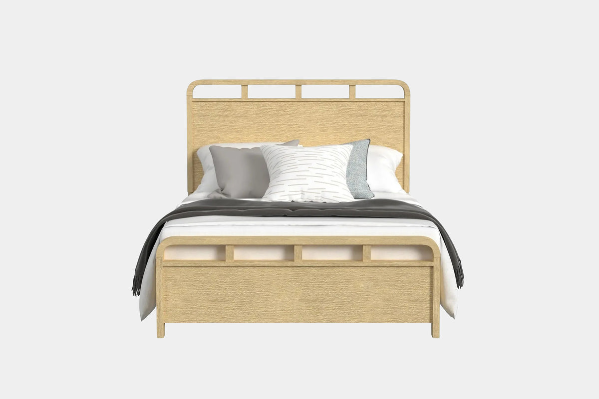 EMBER0112:Emberly Panel Bed & Dresser & Mirror & Nightstand, Front