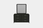 EMBER0003:Emberly Panel Bed & Dresser & Mirror & Nightstand, Front