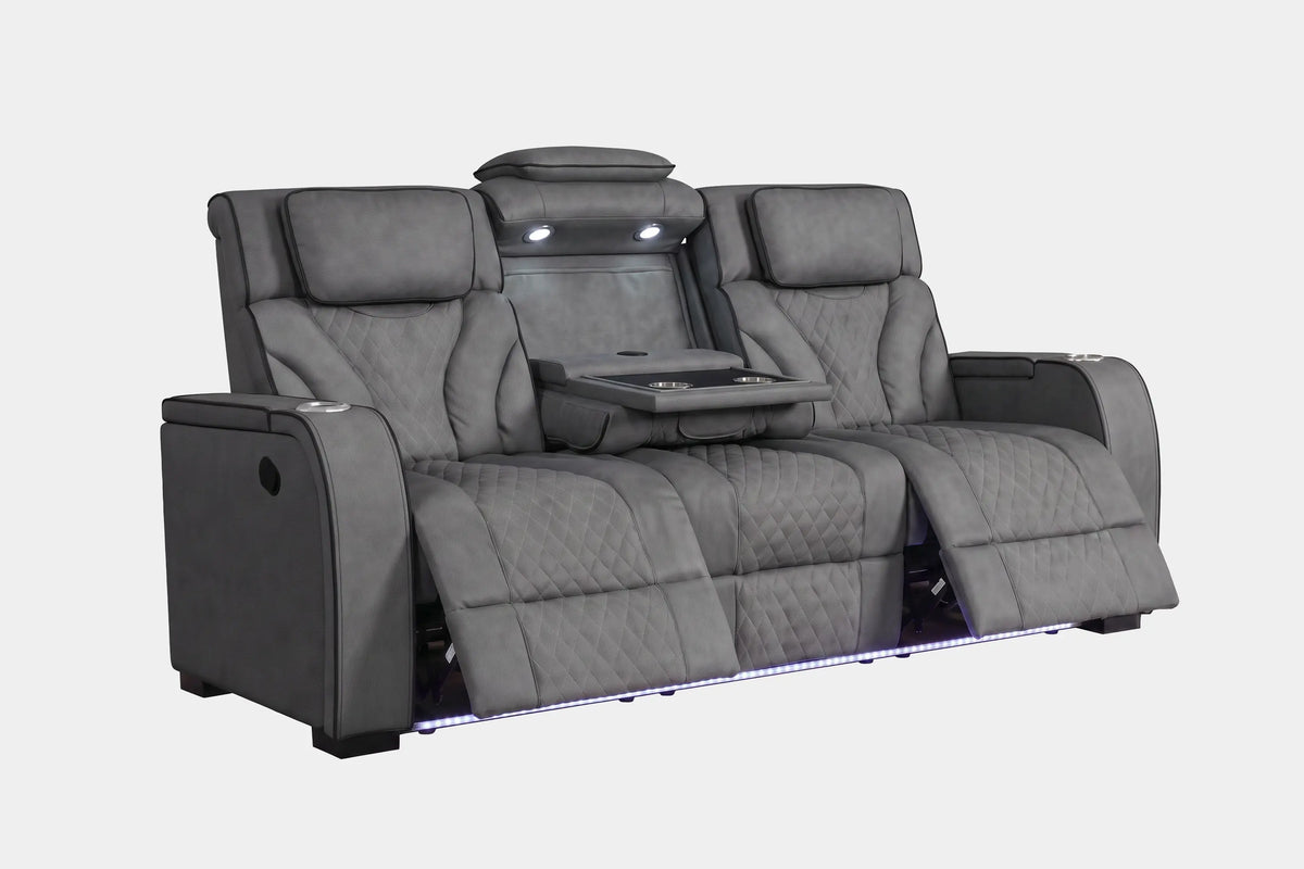 949845247:Blitz Reclining Sofa, ReclinedAngled