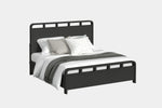 EMBER0007:Emberly Panel Bed & Dresser & Mirror & Nightstand, Angled