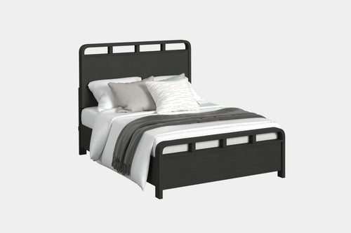 EMBER0001:Emberly Panel Bed, Angled