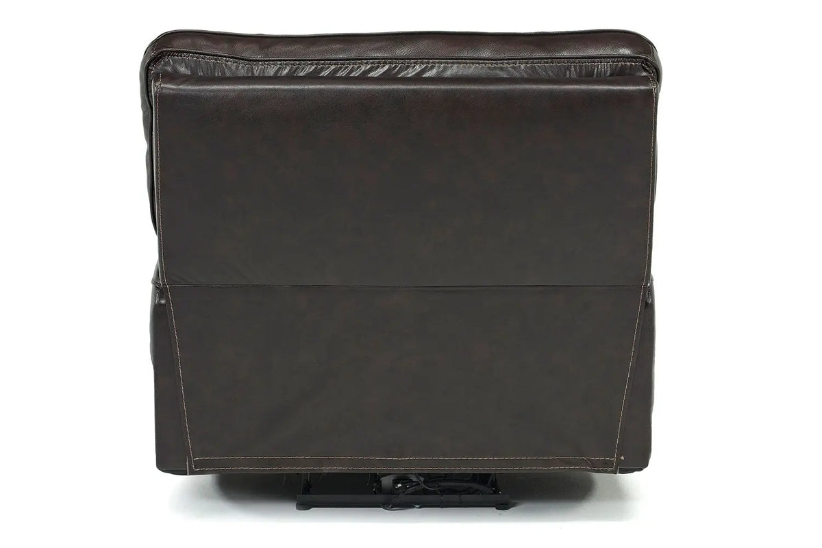 875702791:Oslo 3 Power Recliner in Dark Brown Leather, Image 4