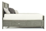TOROGRYEB:Ontario Panel Bed w/ Storage in Gray, Eastern King, Image 3
