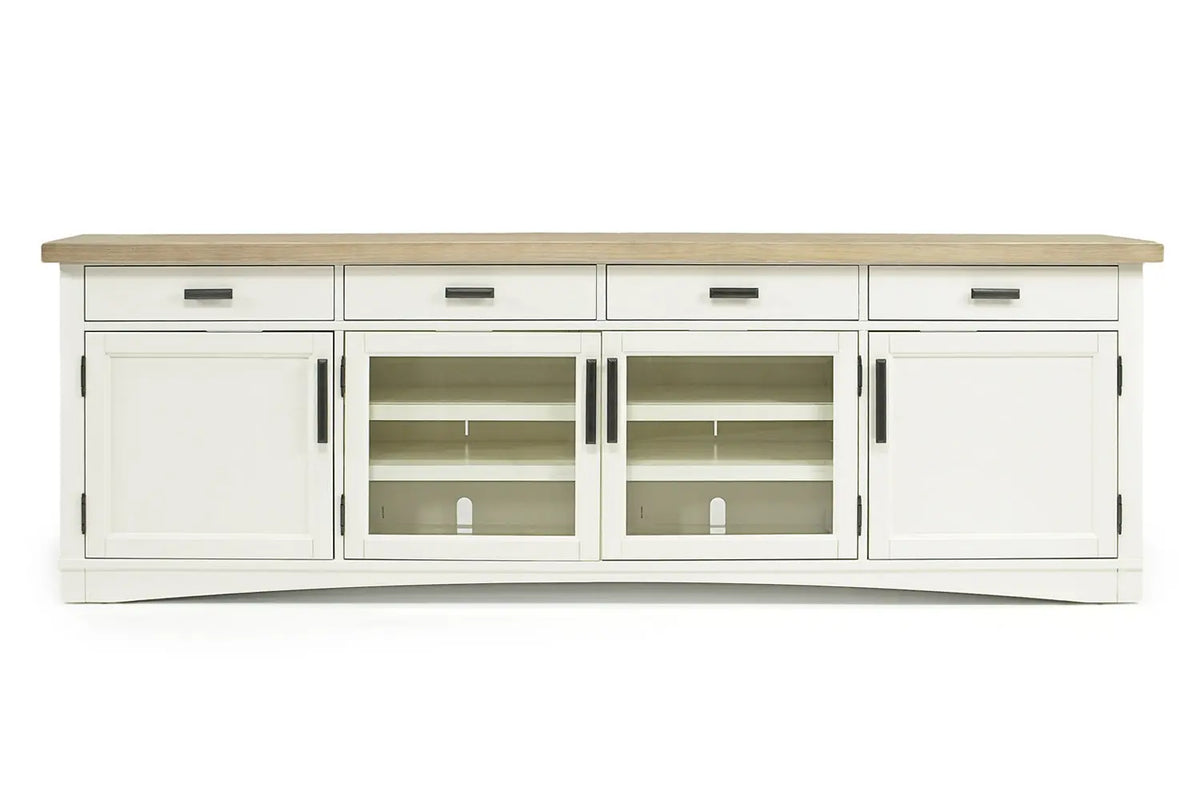 652872075:Americana Media Console in White, 92 Inch, Image 2