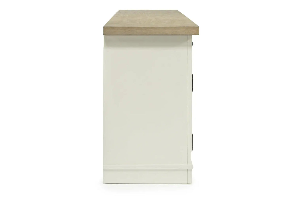 652872075:Americana Media Console in White, 92 Inch, Image 3