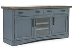 015198108:Americana Media Console in Blue, 63 Inch, Image 1