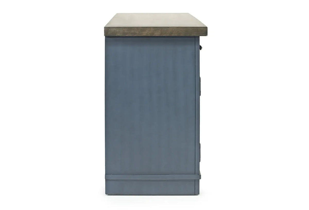 015198108:Americana Media Console in Blue, 63 Inch, Image 3