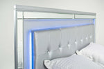 839168372:Valentino Panel Bed in Silver, Full, Image 4