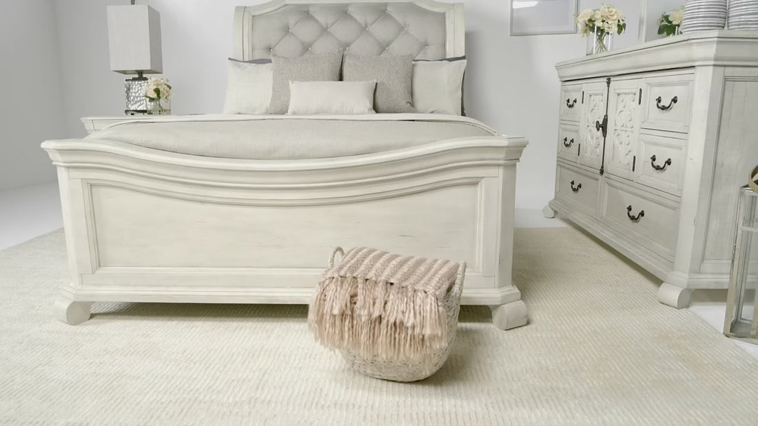 906779503:Bellamy Sleigh Bed & Dresser & Mirror, Video
