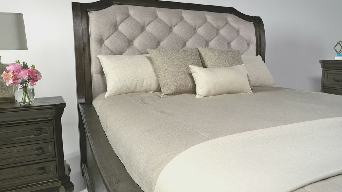 Load video: 970527637:Bellamy Sleigh Bed, Video