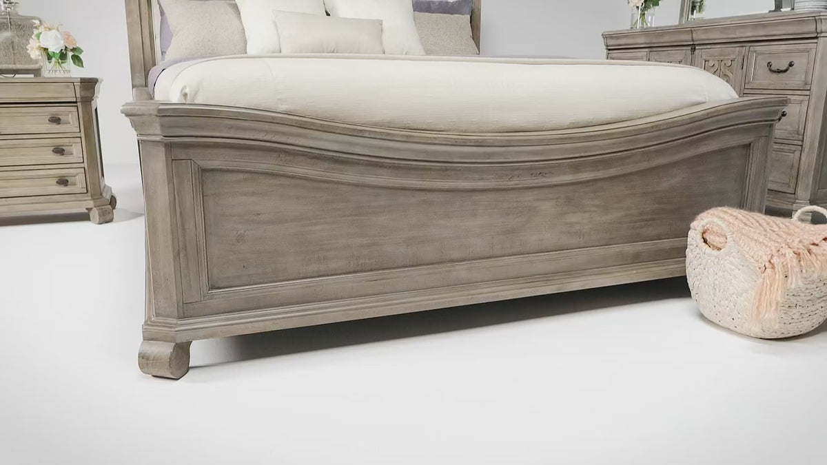 Load video: 282212361:Bellamy Sleigh Bed, Video