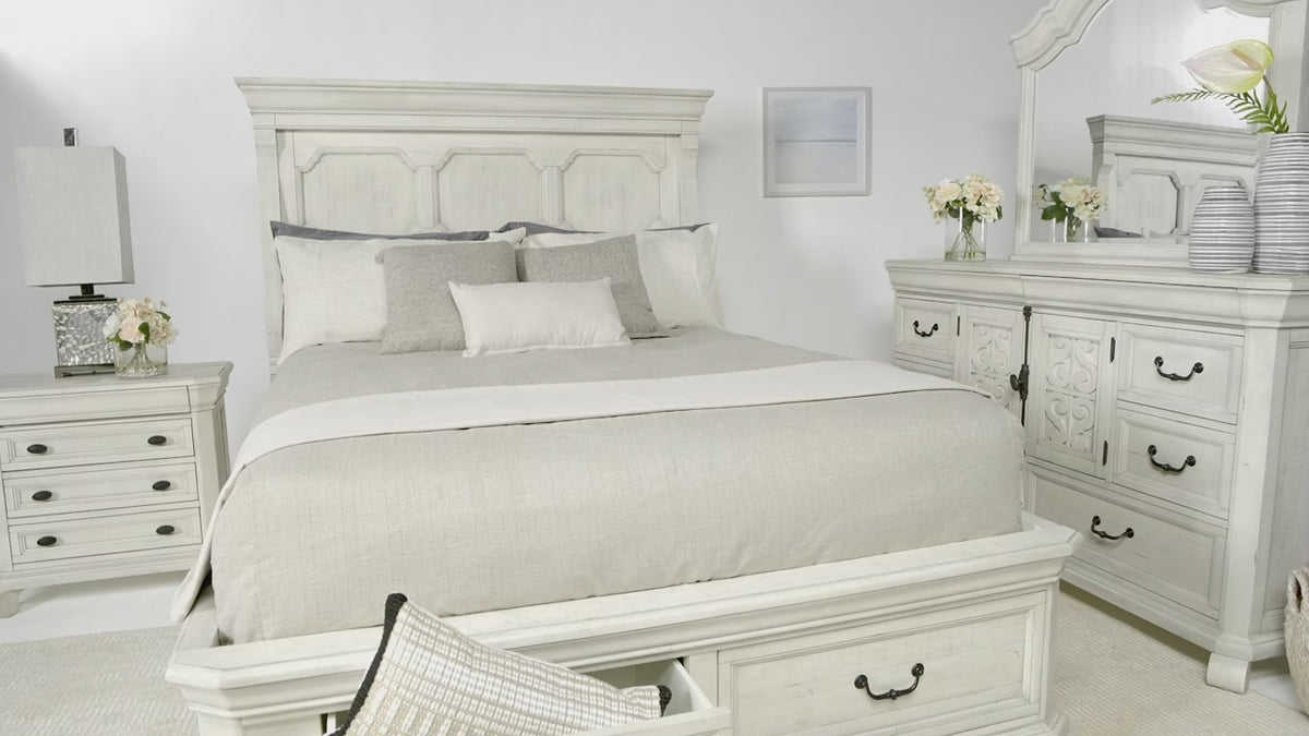 Load video: 418310998:Bellamy Panel Bed, Video