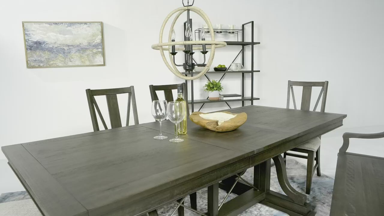 243723883:Bay Creek Dining Table & 4 Chairs & Bench, Video