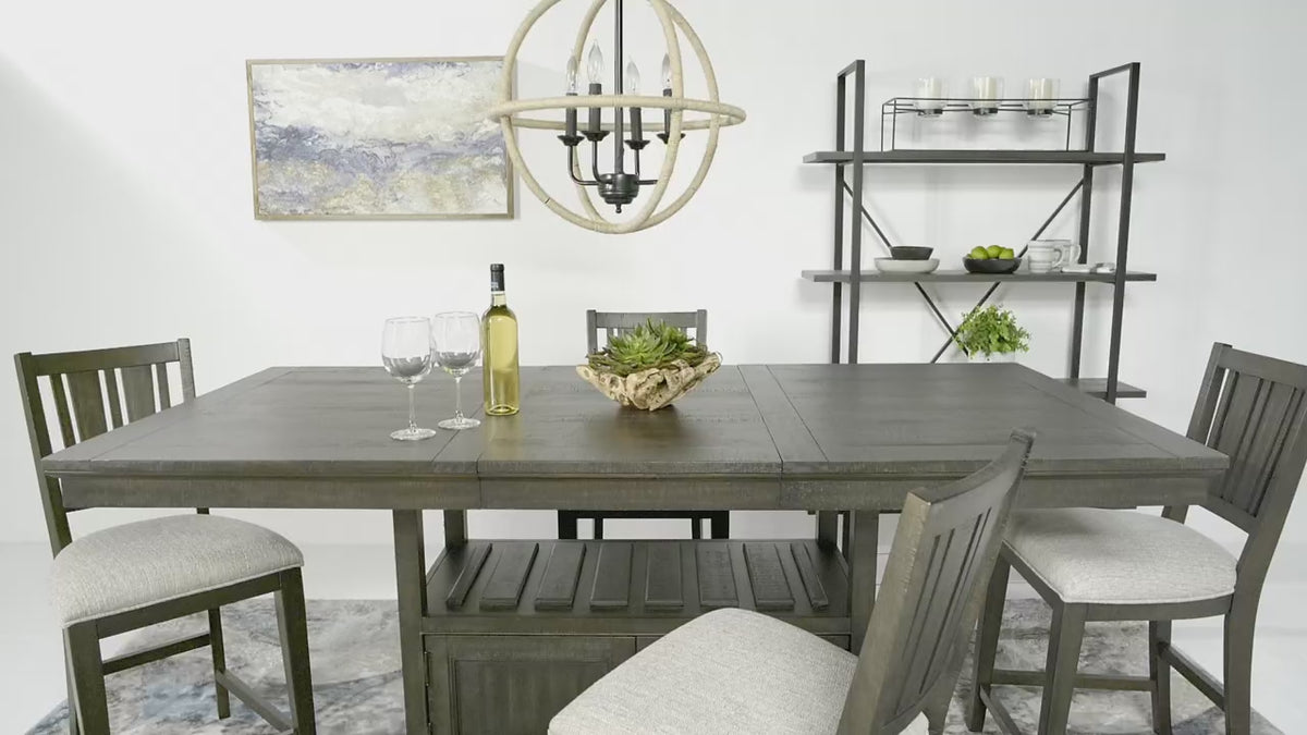 Load video: 368733751:Bay Creek Counter Height Dining Table &amp; 4 Stools, Video