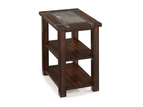 084760037:Roanoke Chairside Table in Brown, Image 1
