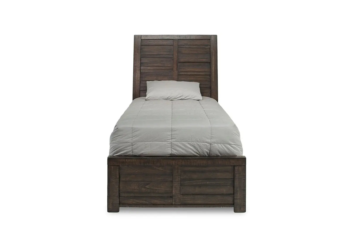724849974:Ruff Hewn Panel Bed in Brown, Twin, Image 2