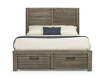RUFGRYQSB:Ruff Hewn Panel Bed w/ Storage in Gray, Queen, Image 2